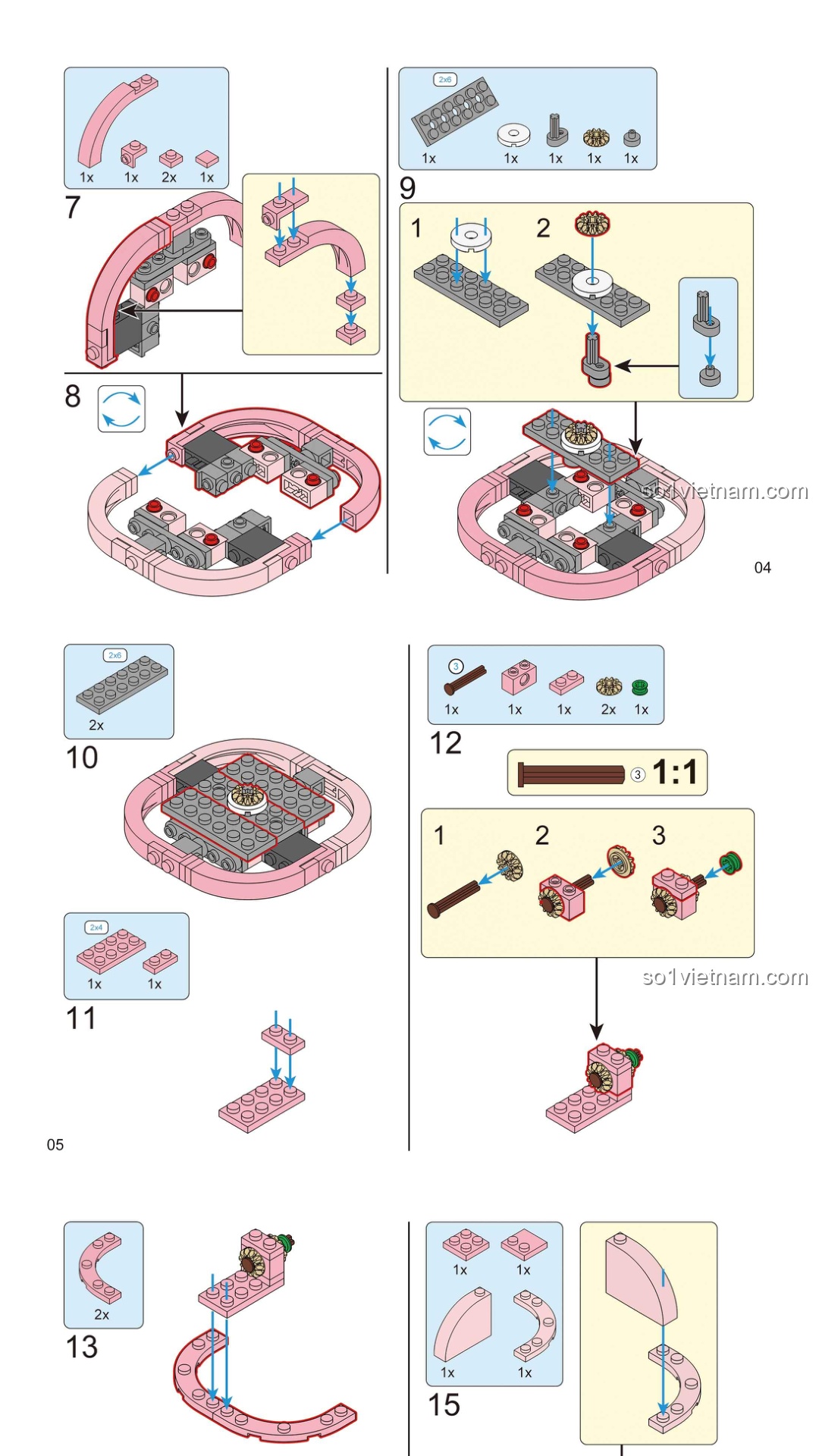 Hướng Dẫn Lắp Ghép Decool 16023 Tàu Ngầm Khám Phá Đại Dương PDF Chất Lượng Cao