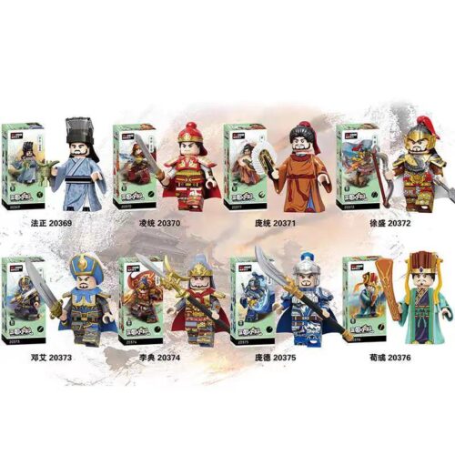 Bộ lắp ghép figure Lăng Thống Tam Quốc Decool 20370, đồ chơi lắp ráp nhân vật lịch sử cho bé trai 6 tuổi, món quà ý nghĩa