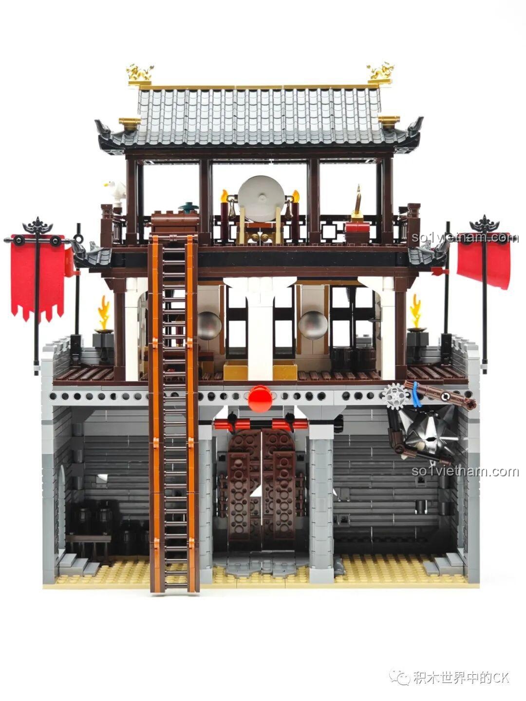 Chi tiết mô hình Tam Quốc Thành Trì Decool 20512