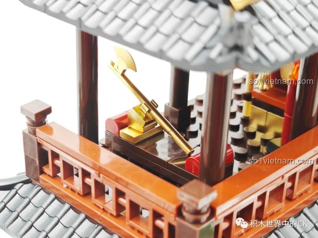 Chi tiết mô hình Tam Quốc Thành Trì Decool 20512