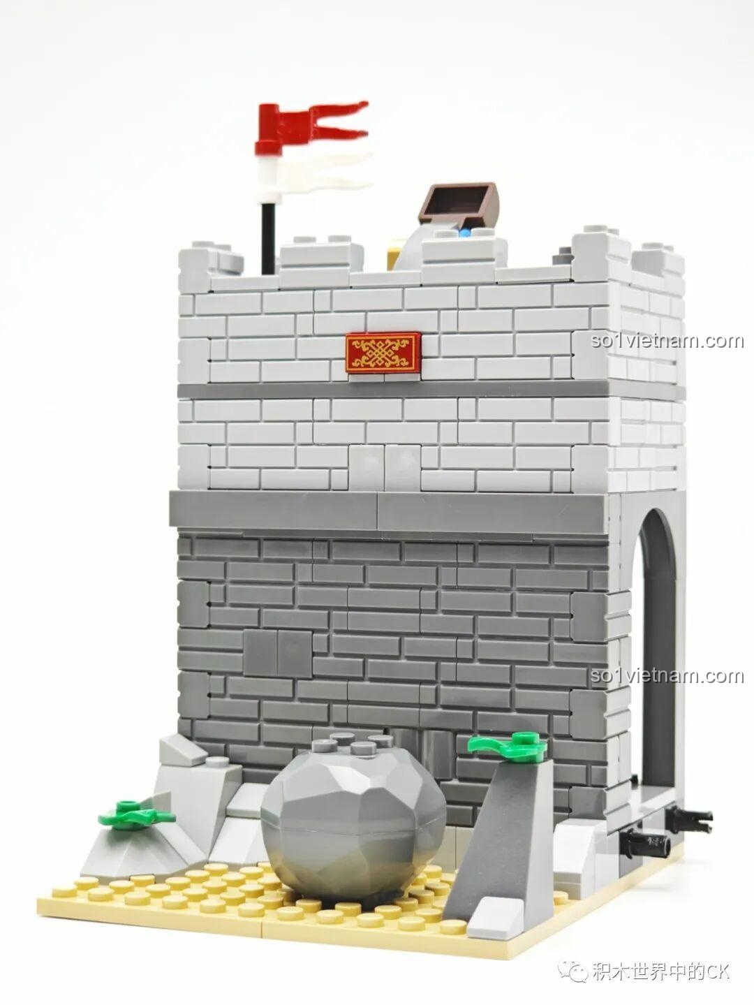 Chi tiết mô hình Tam Quốc Thành Trì Decool 20512