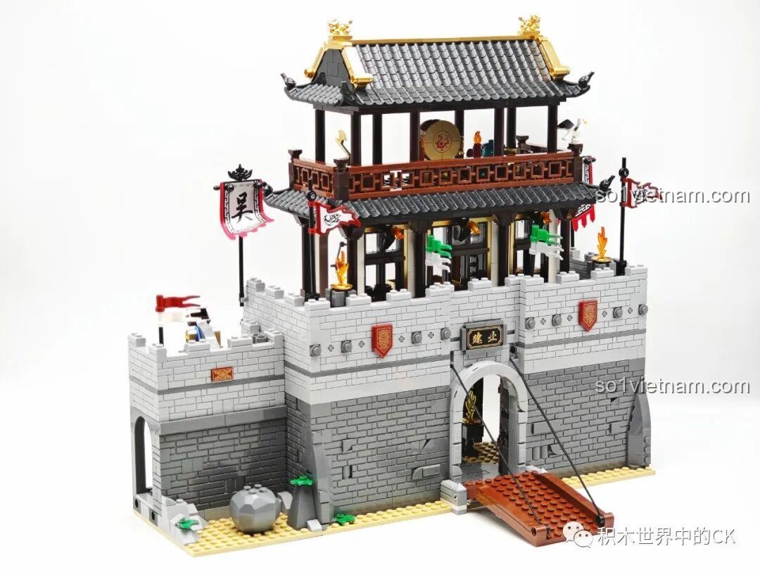 Chi tiết mô hình Tam Quốc Thành Trì Decool 20512