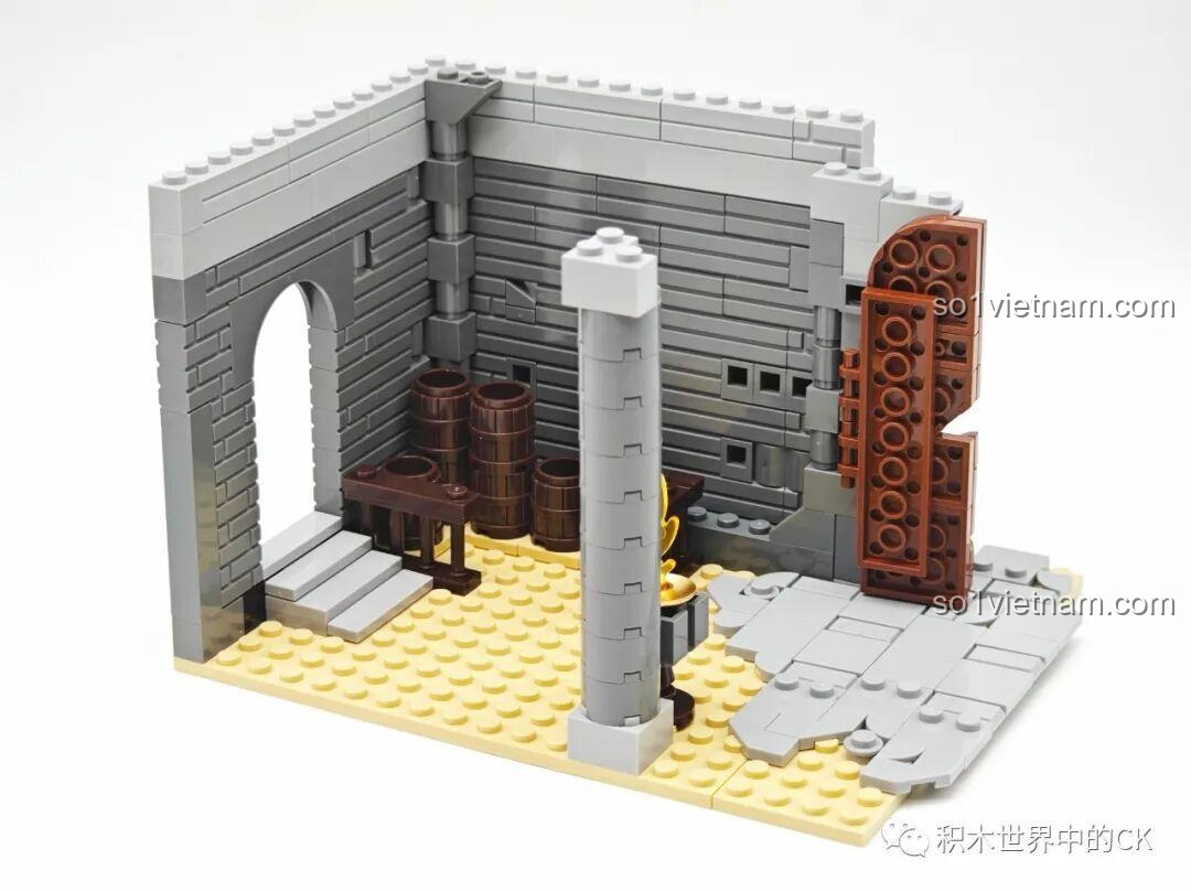 Chi tiết mô hình Tam Quốc Thành Trì Decool 20512