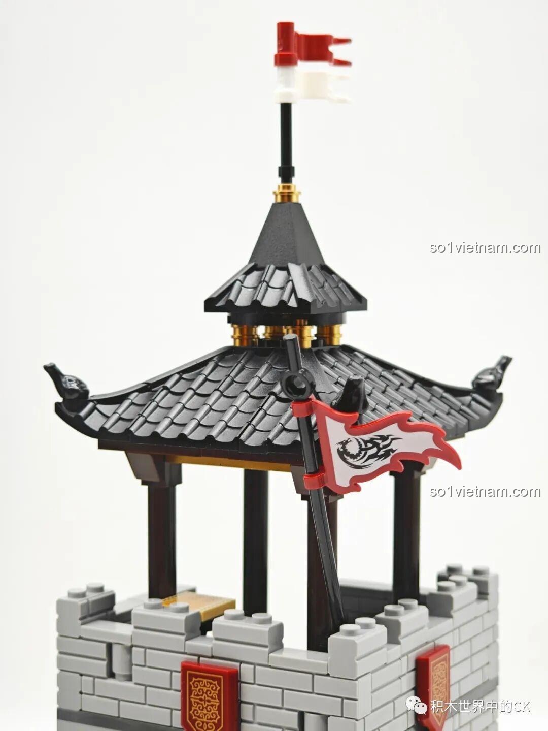 Chi tiết mô hình Tam Quốc Thành Trì Decool 20512