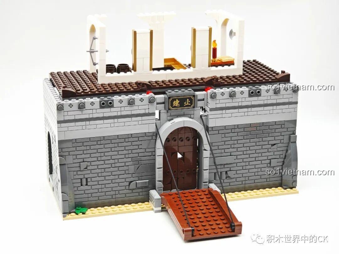 Chi tiết mô hình Tam Quốc Thành Trì Decool 20512