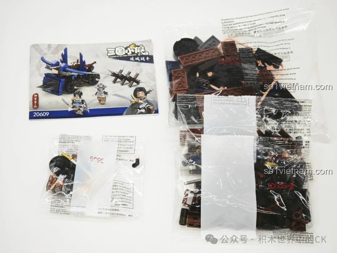 Hướng dẫn lắp ráp và các túi chi tiết của bộ Decool 20612