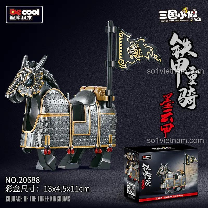 Poster quảng cáo bộ đồ chơi Chiến Mã Thiết Giáp Trọng Kỵ Decool 20688.