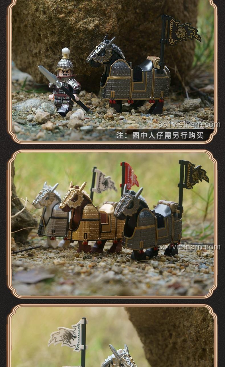 Hình ảnh thực tế mô hình Mặc Vân Giáp Decool 20688 (không kèm minifigure).