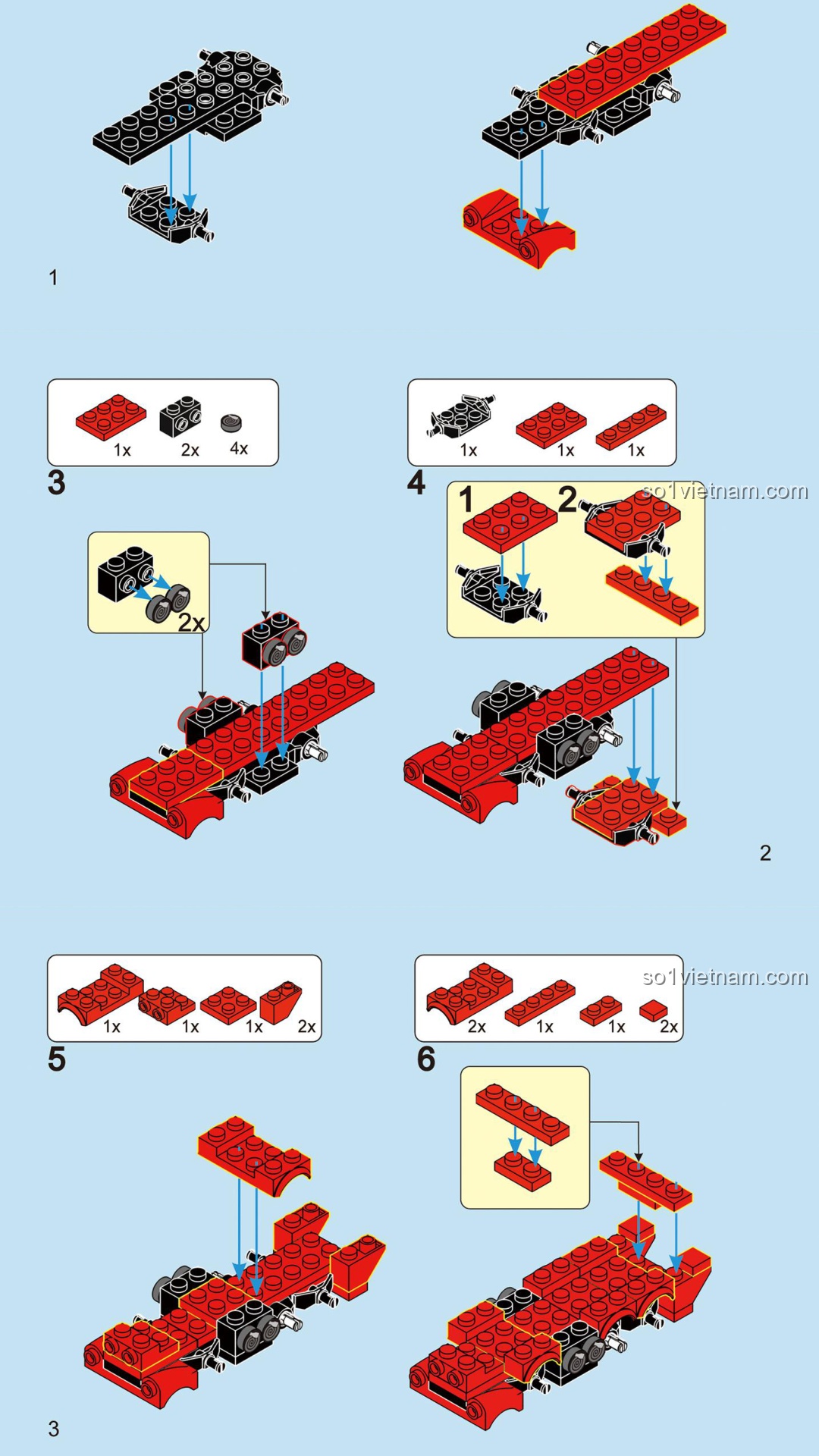 Xe Cứu Hỏa Mini DECOOL Hướng Dẫn Lắp Ghép DECOOL 22034 Xe Cứu Hỏa Mini