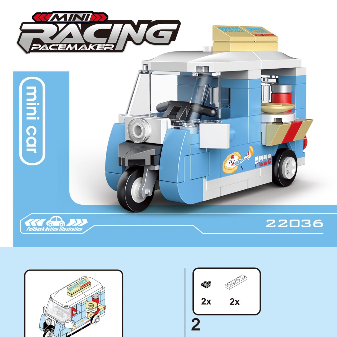 Xe Ba Bánh Bán Hàng Lưu Động Mini Racing PaceMaker DECOOL 22036 Hướng dẫn lắp ráp DECOOL 22036 Xe Ba Bánh Bán Hàng Lưu Động