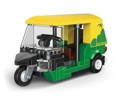 bộ lắp ghép Xe Tuk-tuk Thái Lan, Xe Tuk-tuk Thái Lan 22037, đồ chơi mô hình cho con trai 6 tuổi, giá tốt