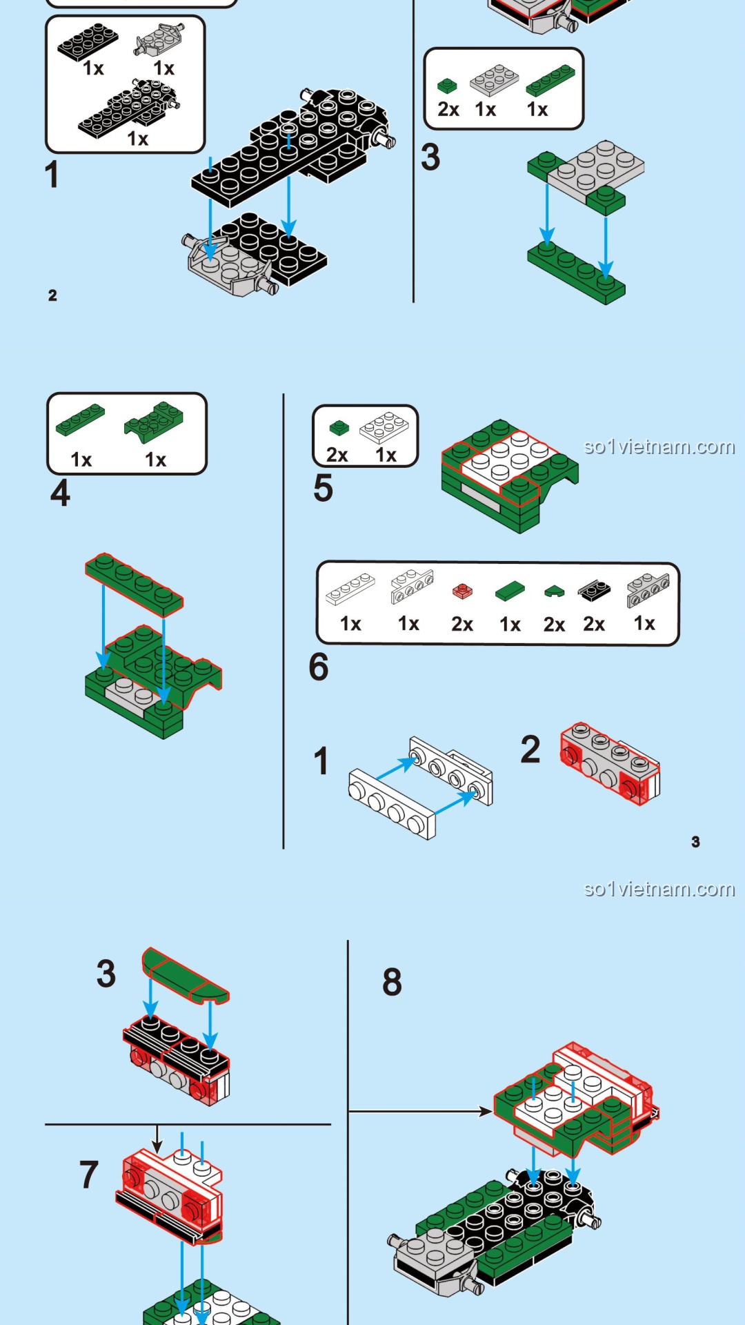 Xe Du Lịch Lướt Sóng DECOOL 22044 Hướng Dẫn Lắp Ráp DECOOL 22044 Xe Du Lịch Lướt Sóng