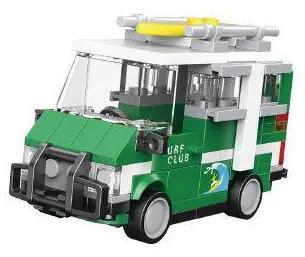 Bộ lắp ghép DECOOL 22044 Xe Du Lịch Lướt Sóng Mini giá rẻ cho bé trai 6 tuổi, hộp sản phẩm với động cơ kéo lùi.