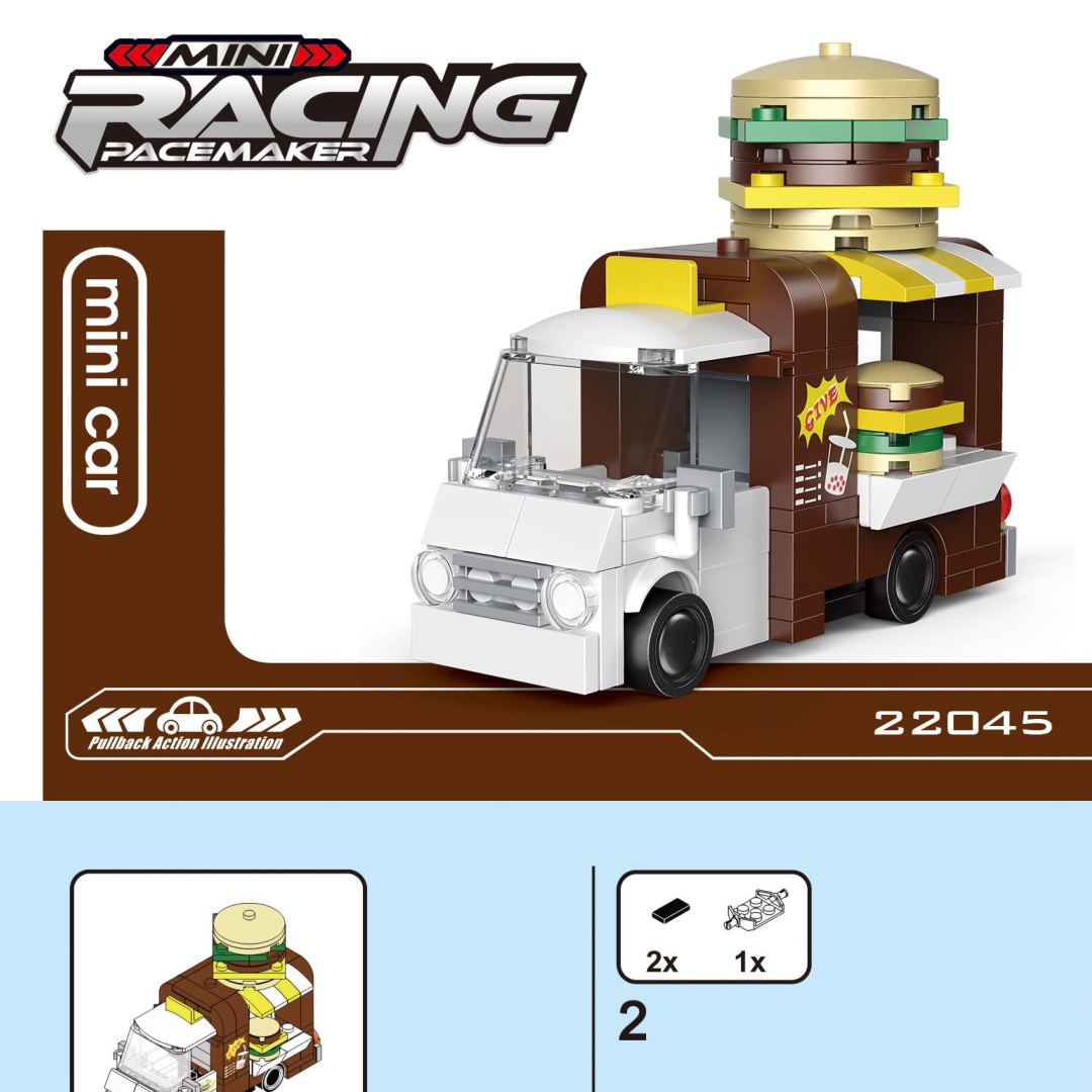 Xe Bán Hamburger Lưu Động DECOOL 22045 hướng dẫn DECOOL 45 Xe Đồ Ăn Nhanh