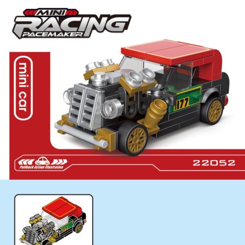 Xe Đua Cổ Điển Mini DECOOL 22052 - Sách Lắp Ghép DECOOL 22052 Xe Hồi Lực Mini