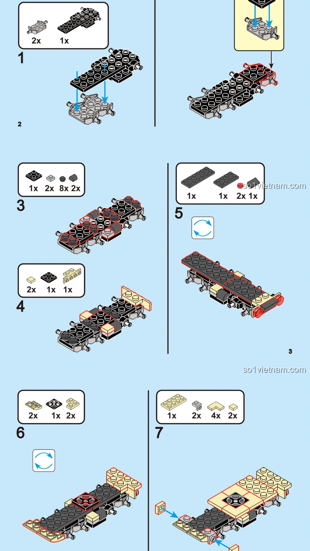 Xe Tải Quân Sự DECOOL 22056 - Hướng dẫn DECOOL 22056 Xe Quân Sự Mini