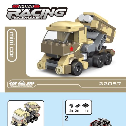 Sách Hướng Dẫn Lắp Ghép Xe Tải Phóng Tên Lửa Mini DECOOL 22057