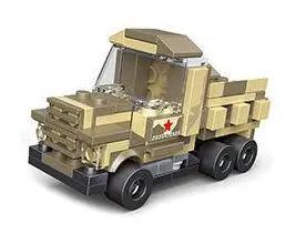 Bộ lắp ghép Xe Quân Sự Địa Hình Mini DECOOL 22058 giá tốt cho bé trai 6 tuổi, mô hình xe quân sự địa hình mini với động cơ kéo lùi.