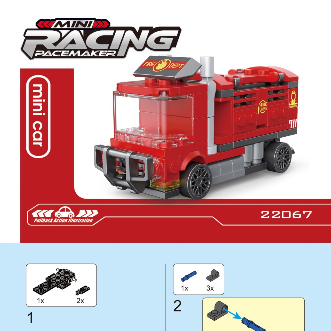 Hướng dẫn lắp ráp Decool 22067 Xe Cứu Hỏa Mini Kéo Lùi Màu Đỏ, Xe Cứu Hỏa Mini, Xe Cứu Hỏa Kéo Lùi, Mô Hình Xe Cứu Hỏa Nhỏ, hướng dẫn lắp ráp Decool 67 Mô Hình Xe Cứu Hỏa Nhỏ