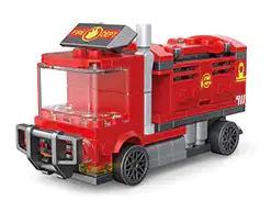 Bộ đồ chơi lắp ráp Decool 22067 Xe Cứu Hỏa Mini Kéo Lùi Màu Đỏ, mô hình mini giá tốt cho bé trai 6 tuổi.