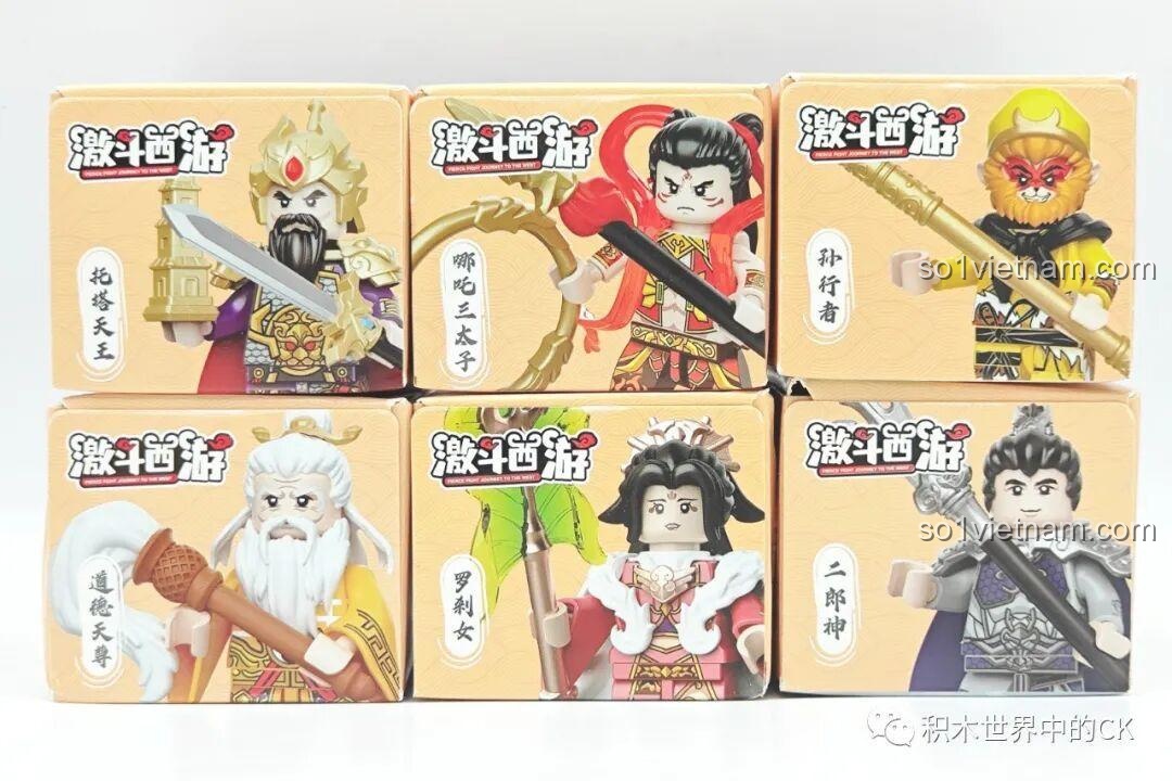 Các nhân vật trong bộ lắp ráp Fierce Fight Journey To The West