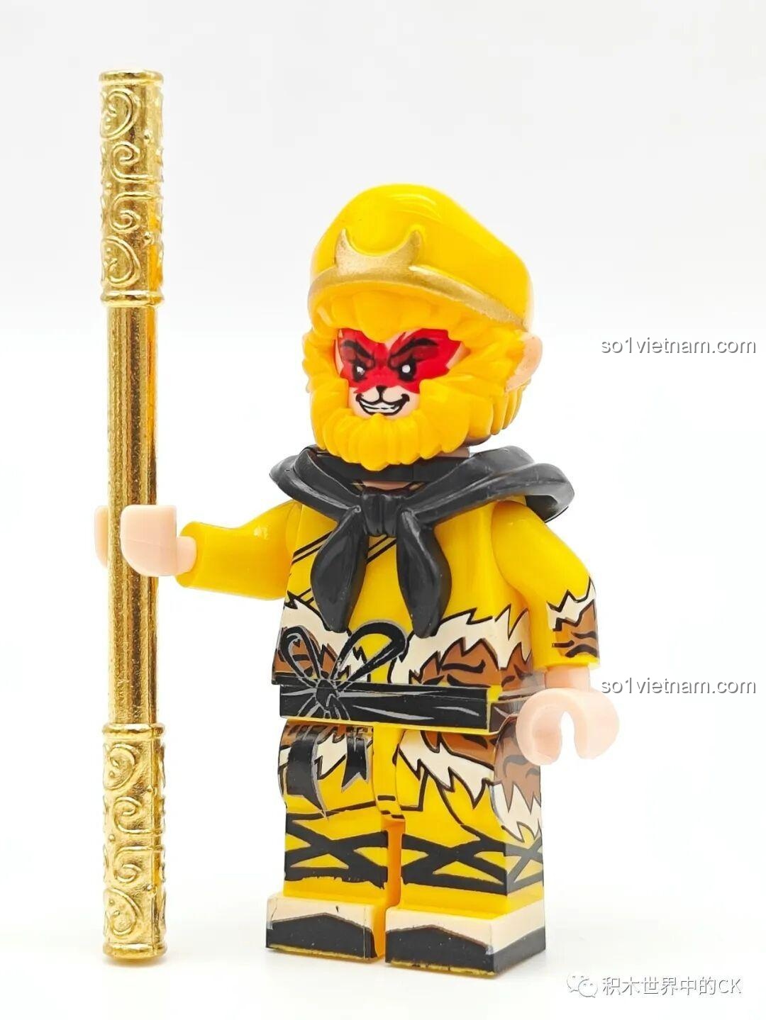 Mô hình Tôn Ngộ Không chi tiết với gậy Như Ý