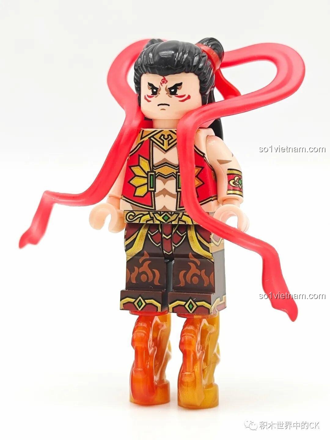 Nhân vật Nhị Lang Thần trong bộ lắp ghép minifigure Decool Giấc Mộng Tây Du