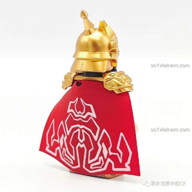 Nhân vật Tôn Ngộ Không với gậy Như Ý trong bộ lắp ghép minifigure Decool Giấc Mộng Tây Du