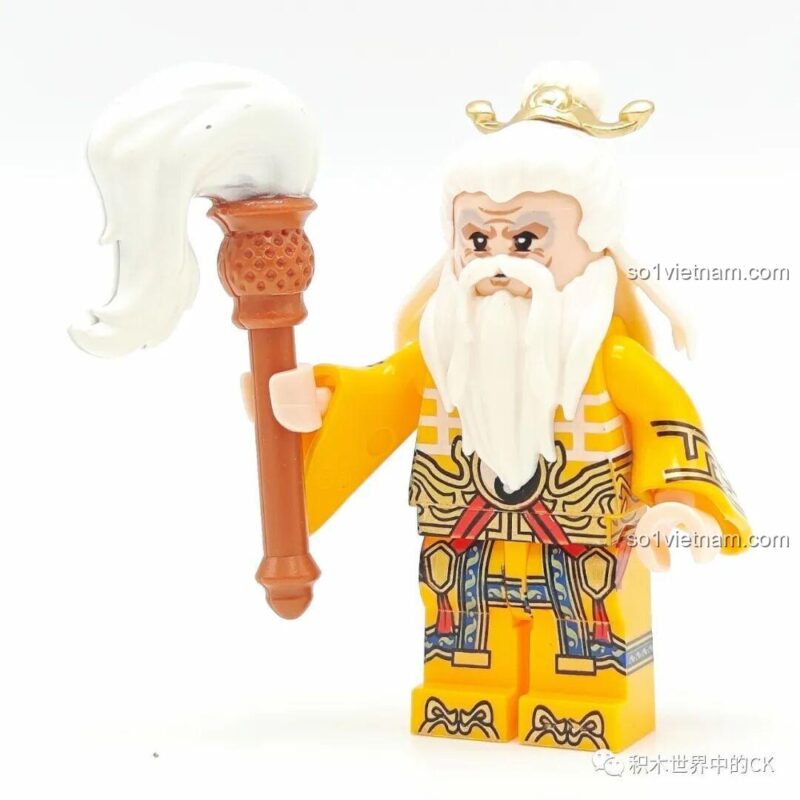 Minifigure Nhị Lang Thần - Tây Du Ký, cầm đao, 8 tuổi, con trai, hành trình Tây Du, nhân vật Nhị Lang Thần chi tiết, màu sắc sống động