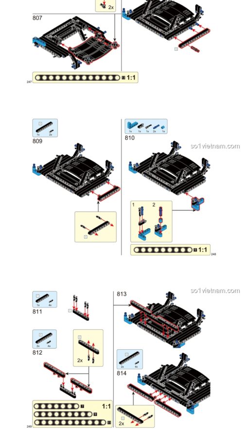 Sách lắp ghép Decool 33016 Xe tải kéo