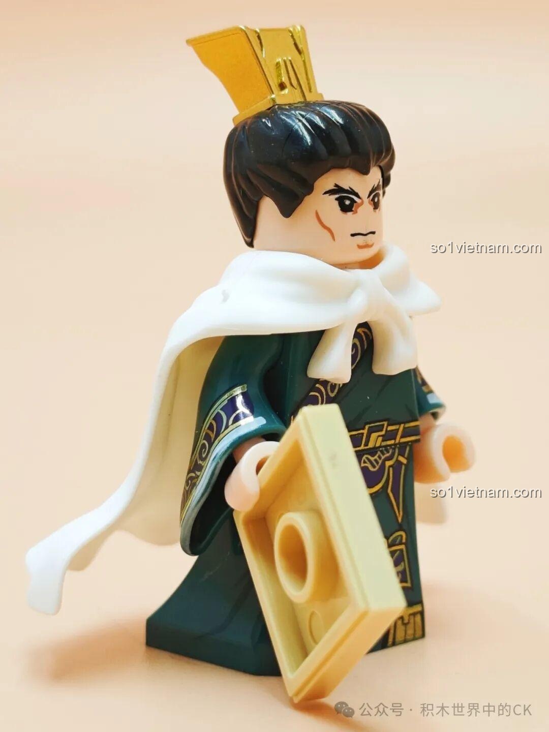 Bốn thẻ bài nhân vật Decool Minifigure Tam Quốc: Liêu Hóa, Mã Lương, Quan Bình, Quan Ngân Bình. Review Decool 20368 Mã Lương.