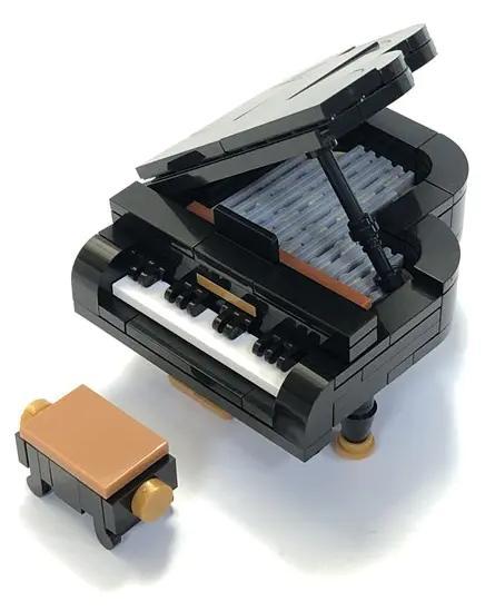 bộ đồ chơi Đàn Grand Piano Mini DK 1001-0, mô hình đàn piano mini cho bé 6 tuổi, đồ chơi lắp ghép chất lượng cao giá tốt