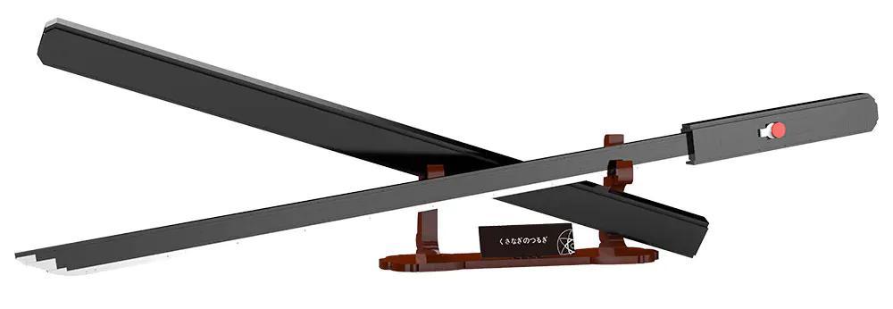 Mô hình đồ chơi lắp ráp thanh kiếm Kusanagi của Sasuke Uchiha DK 1532, quà tặng cho bé trai 8 tuổi yêu thích Naruto.