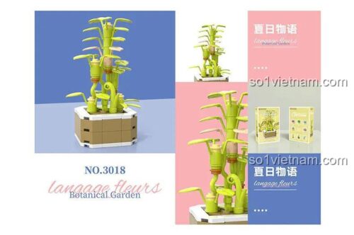 Set đồ chơi Cây cảnh để bàn lắp ráp DK 3018. Món quà trang trí sáng tạo, giá tốt cho bé gái.