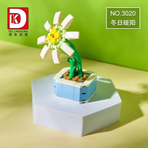 Bộ lắp ghép Chậu hoa cúc DK 3020. Món đồ chơi mô hình giá rẻ cho bé gái 8 tuổi, giúp rèn luyện sự khéo léo và tính kiên nhẫn.