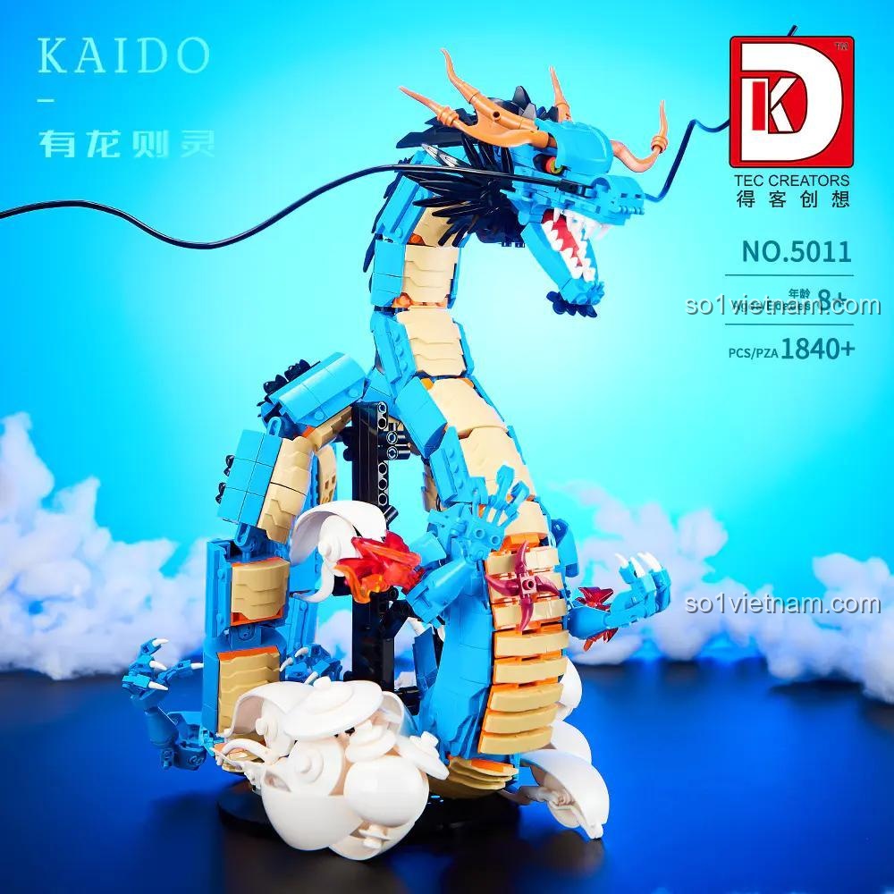 bộ lắp ghép Rồng Xanh Kaido DK 5011, chi tiết tinh xảo, đồ chơi mô hình cho bé trai 8 tuổi, giá tốt