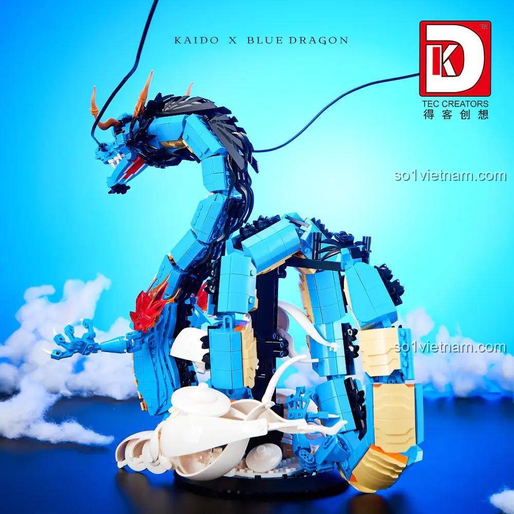 đồ chơi lắp ráp Rồng Xanh Kaido DK 5011, mô hình Kaido Dạng Rồng, chi tiết tinh xảo, đồ chơi cho bé trai 8 tuổi