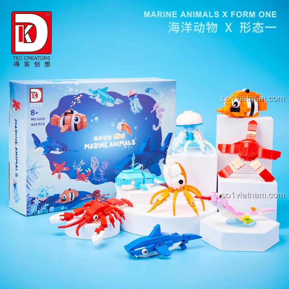 bộ xếp hình Thế giới đại dương TEC CREATORS 5020 form một chi tiết cao cấp