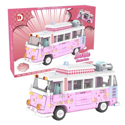 Bộ lắp ghép Xe buýt du lịch Barbie DK 6017, đồ chơi lắp ráp cho bé gái 8 tuổi, giá tốt.