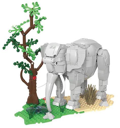 DK 6027 Bộ lắp ghép Voi với cây, Đồ chơi lắp ghép Voi, Đồ chơi mô hình Voi, Đồ chơi giáo dục Voi, Đồ chơi sáng tạo Voi, 8 tuổi, Con trai, Con gái