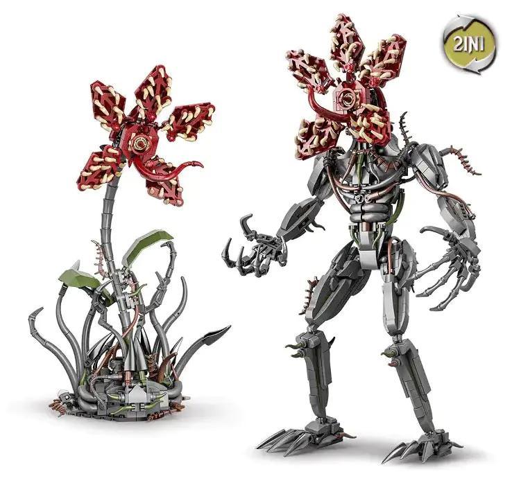 Mô hình quái vật ăn thịt kỳ lạ DK 7045 2in1 Strange Cannibal Flower, bộ lắp ghép quái vật 2 trong 1, đồ chơi mô hình sinh vật kỳ lạ cho bé 8 tuổi