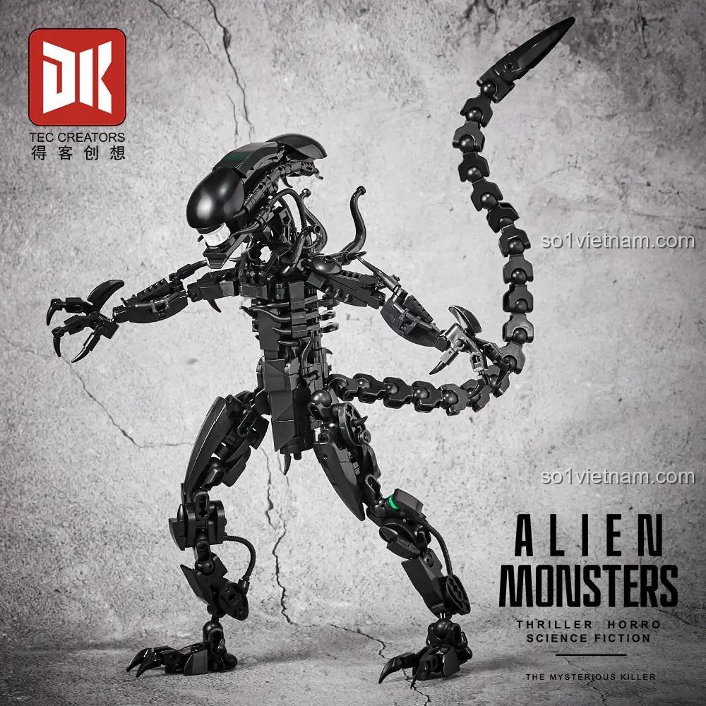 Mô hình Alien Monsters DK 7048 từ phía sau, đồ chơi lắp ghép cho bé 8 tuổi