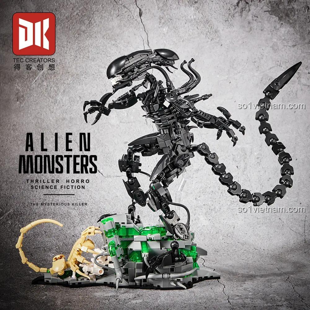 Mô hình Alien Monsters DK 7048 từ nhiều góc nhìn, đồ chơi lắp ghép cho bé 8 tuổi