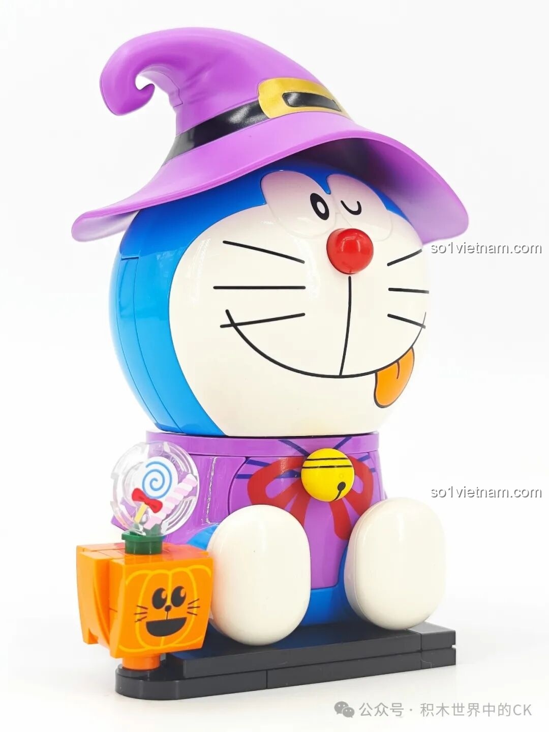 Các mảnh ghép bên trong hộp Doraemon Keeppley phiên bản Chim Cánh Cụt