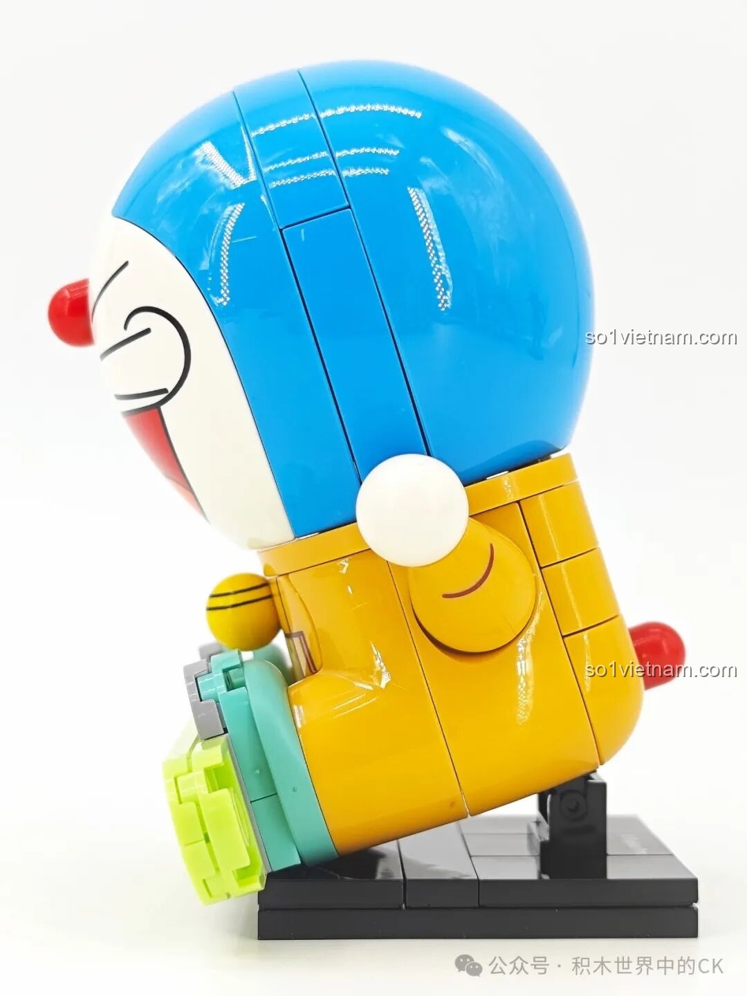 Mặt sau hộp sản phẩm Doraemon Keeppley phiên bản Phù Thủy