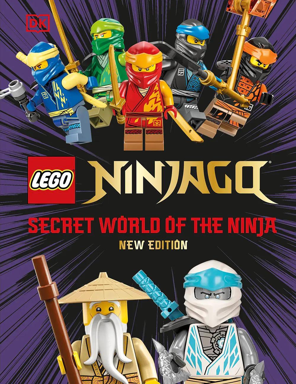 Sách Thế giới Ninja Dorling Kindersley ISBN9780241629406, đồ chơi giáo dục Ninjago, khám phá thế giới bí mật của ninja, kèm minifigure độc quyền, giá tốt cho bé trai 6 tuổi.