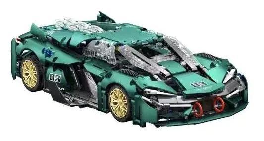 Dream Master DG2003 Siêu Xe Thể Thao 2 Dạng Lắp Ráp, xe thể thao màu xanh lá, đồ chơi mô hình cho bé trai 14 tuổi, tỉ lệ 1:14, điều khiển từ xa, giá tốt