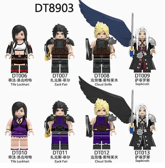 Bộ đồ chơi DT DT8903 Minifigures Final Fantasy 8 mẫu, nhân vật Tifa Lockhart, Zack Fair, Cloud Strife, Sephiroth, phù hợp bé trai 8 tuổi, giá tốt