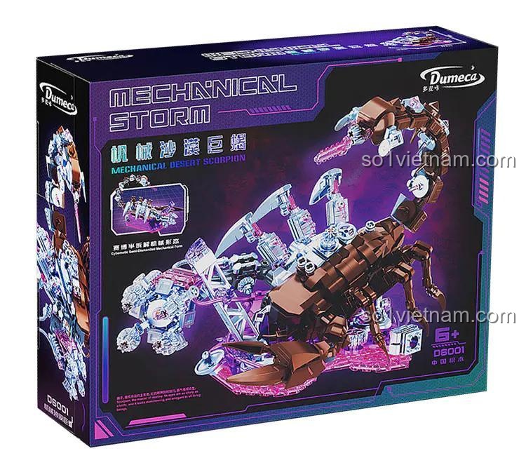 Hộp bộ lắp ghép Dumeca D6001, đồ chơi mô hình Bọ Cạp Máy Móc cho bé trai 6 tuổi