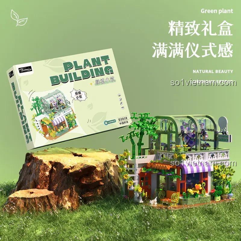 hộp sản phẩm bộ lắp ghép Duomeca D2010 Ngôi Nhà Cây Xanh, đồ chơi mô hình 860 chi tiết cho bé gái 6 tuổi giá tốt